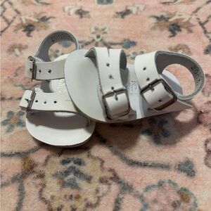 Chic White Baby Walker Sandals